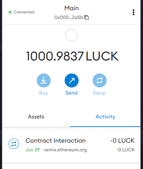 luck back